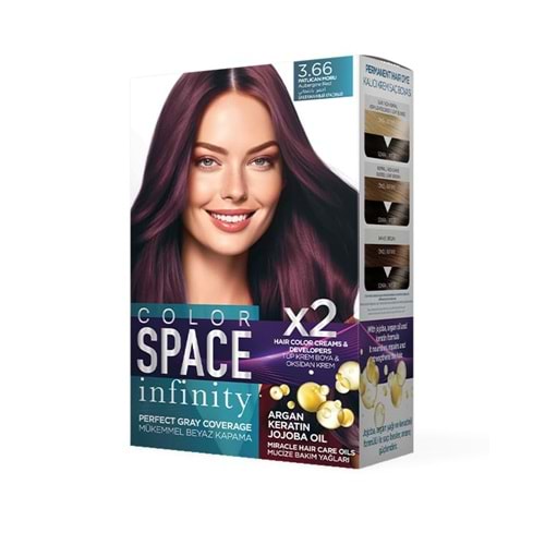 Color Space Saç Boyası 3.66 Patlıcan Moru