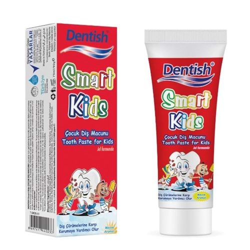 Dentish Smart Kids 75 ml Çoçuk Diş Macunu 12*