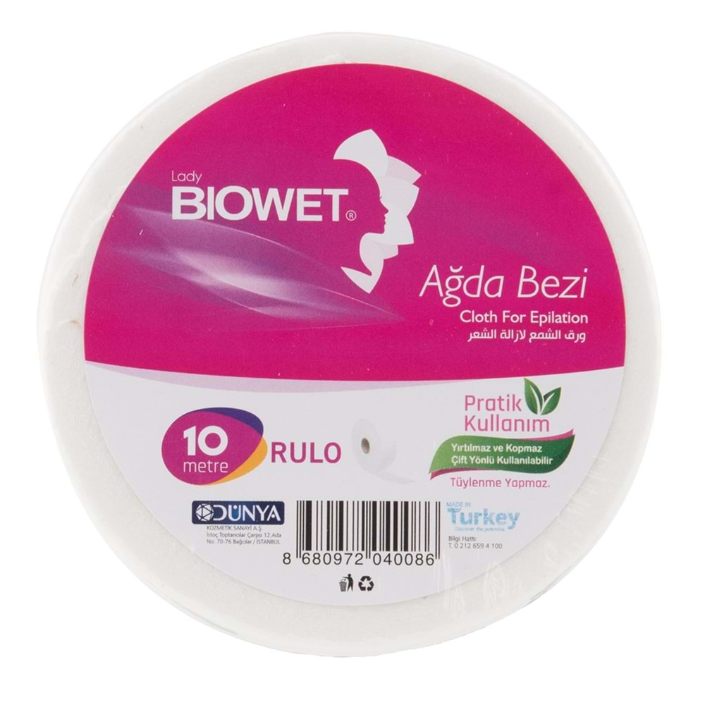 Biowet 10 Mt Rulo Ağda Bezi 18*