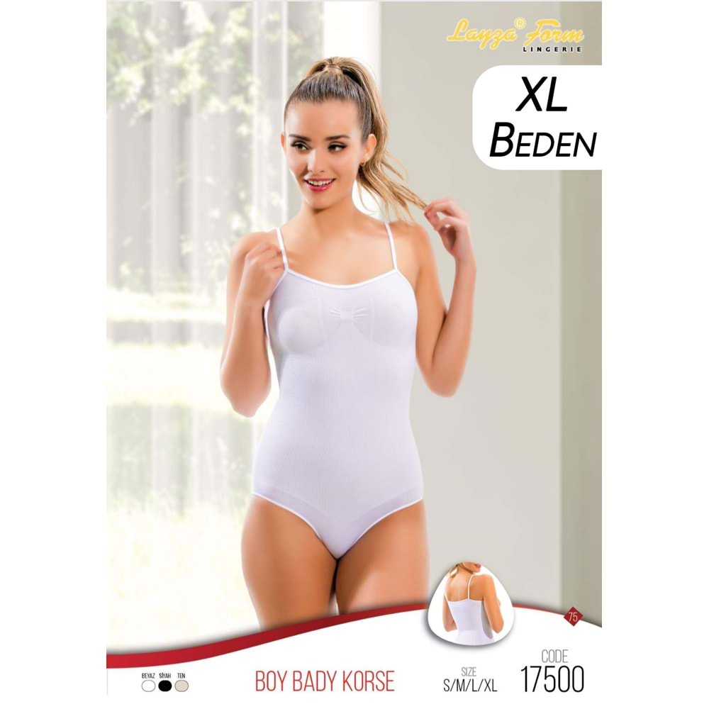 17500 Layza Form İp Askılı Boy Body Korse Xl