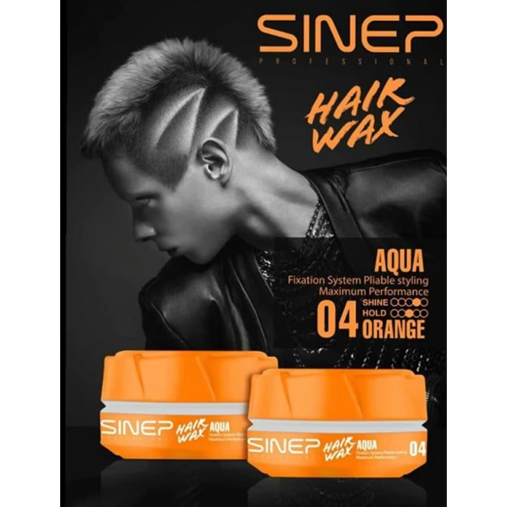 Sınep Hair Wax 04 Aqua Orange