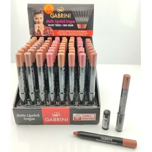 Gabrini Matte Crayon Dudak Kalemi 64*