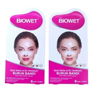 Biowet Burun Bandı Siyah Nokta Temizleme 12*