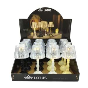 Lotus Dekoratif Led Mum Abajur Pm108 12*