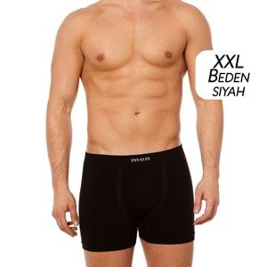 600 Layza Form Erkek Boxer Dikişsiz Siyah XXL