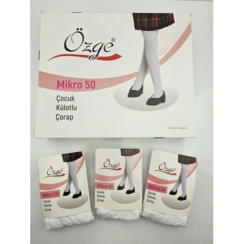 Özge Mikro 50 Çocuk Külotlu Çorap 4-6 Yaş