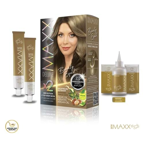 Maxx Deluxe Saç Boyası 7.3 Fındık Kabuğu