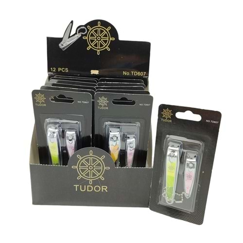 Tudor İkili Desenli Tırnak Makası Td607 12*