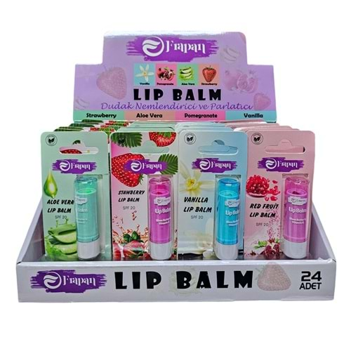 Frapan Lip Balm Dudak Nemlendirici 24*