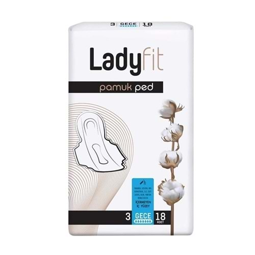 Lady Fit Cotton Ekonomik Pk Ped 18Lı Gece 12*