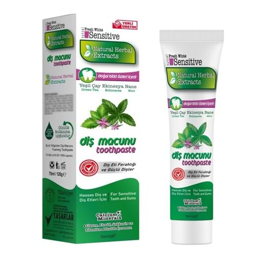 Sensitive Diş Macunu Natural Herbal 12*